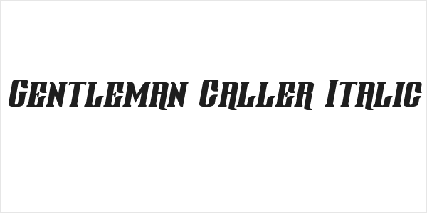 Gentleman Caller Italic Logo