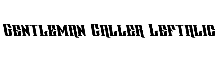 Gentleman Caller Leftalic  baixar fontes gratis