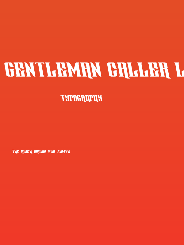Gentleman Caller Leftalic Poster