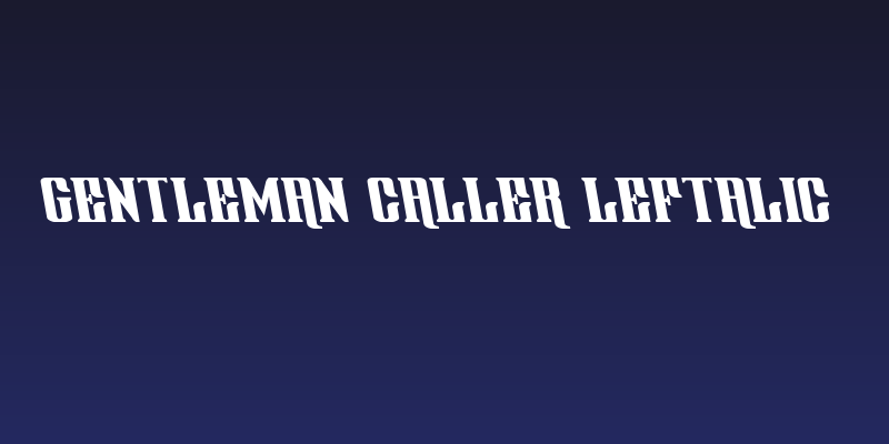 Gentleman Caller Leftalic Social Header