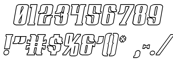 Gentleman Caller Outline Ital Font OTHER CHARS