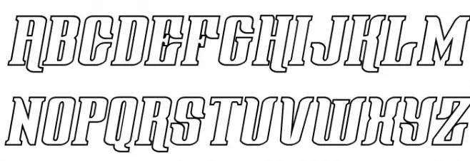 Gentleman Caller Outline Ital Fonte MAIÚSCULAS