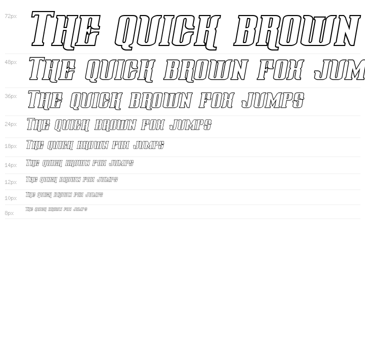 Gentleman Caller Outline Italic Waterfall