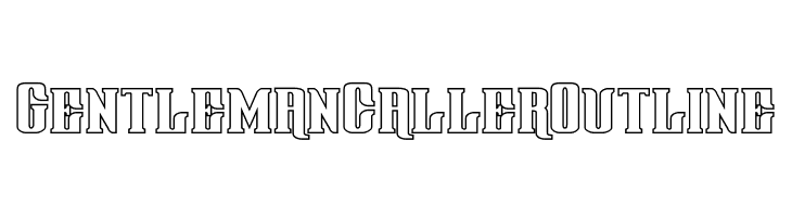 Gentleman Caller Outline  Frei Schriftart Herunterladen