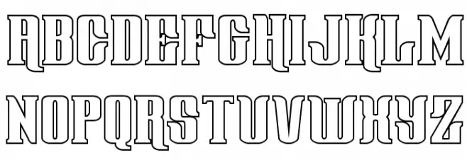 Gentleman Caller Outline Fonte MAIÚSCULAS