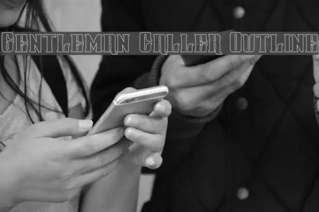 Gentleman Caller Outline Font examples