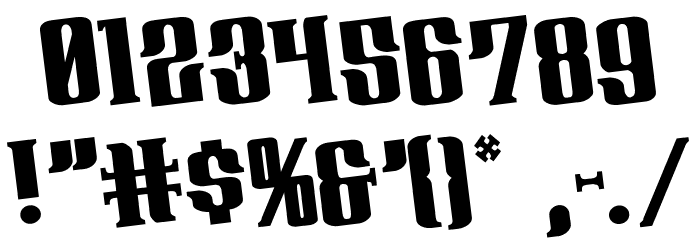 Gentleman Caller Rotated Font OTHER CHARS