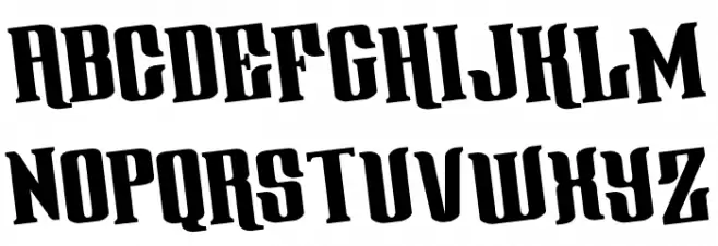 Gentleman Caller Rotated Polices MAJUSCULES