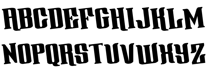 Gentleman Caller Rotated Font LOWERCASE