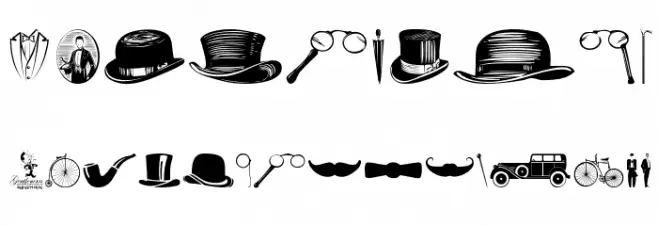 Gentleman Icons Font OTHER CHARS