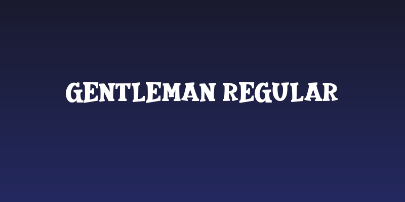 Gentleman Regular Social Header