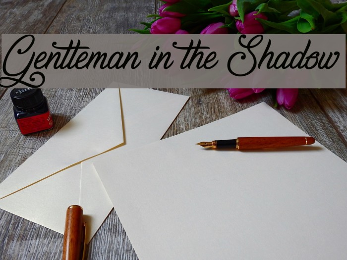 Gentleman in the Shadow Font examples