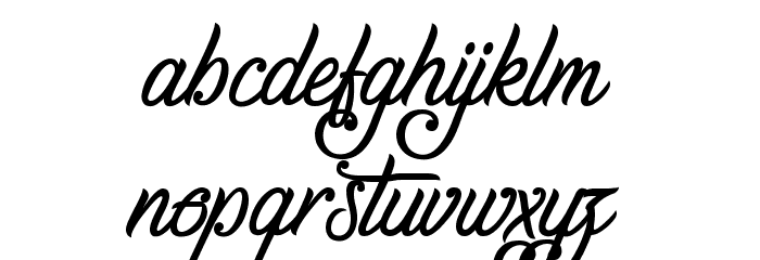 Gentleman in the Shadow Font LOWERCASE