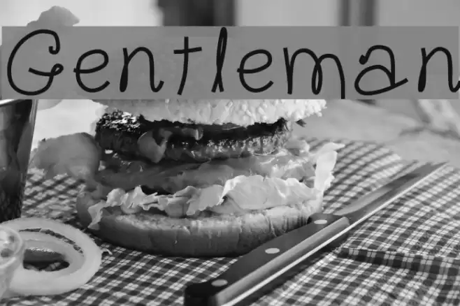 Gentleman Font examples