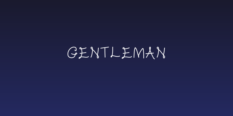 Gentleman Social Header