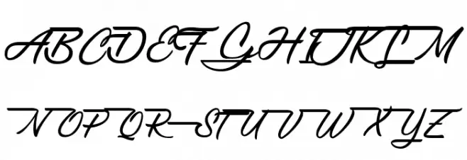 Gentlemanly Schriftart Groß