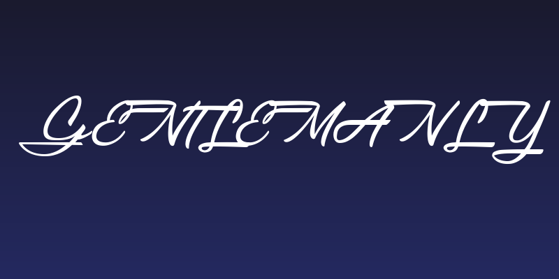 Gentlemanly Social Header