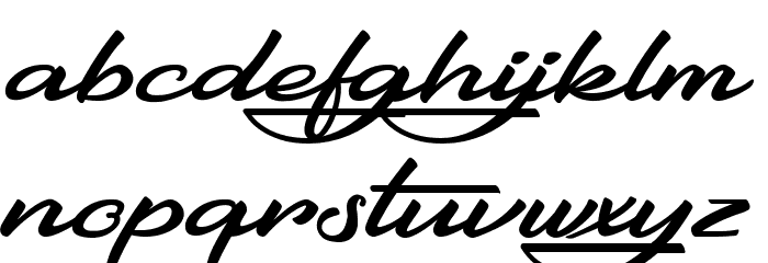 Gentlemanly Font LOWERCASE