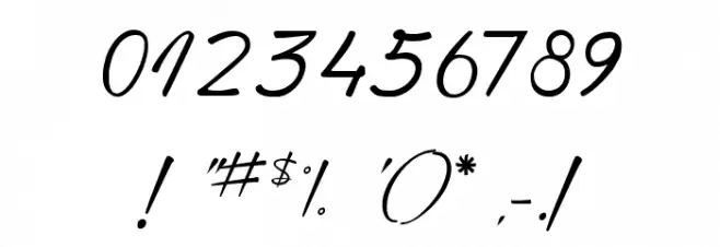 GentlemanontheRainbow Font OTHER CHARS