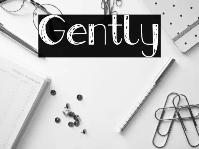 Gently Font examples