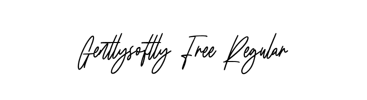Gentlysoftly Free Regular  नि: शुल्क फ़ॉन्ट्स डाउनलोड