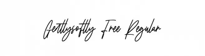Gentlysoftly Free Regular  les polices de caractères gratuit tlcharger
