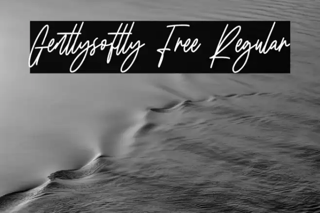 Gentlysoftly Free Regular Font examples