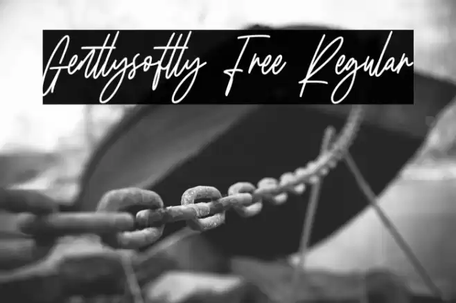 Gentlysoftly Free Regular Font examples