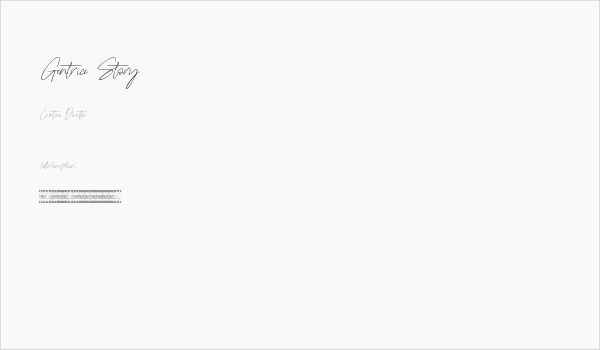 Gentrice Story Business Card