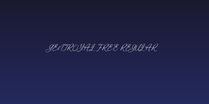 Gentroyal Free Regular Social Header