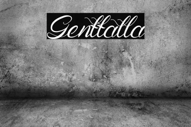 Genttalla Font examples