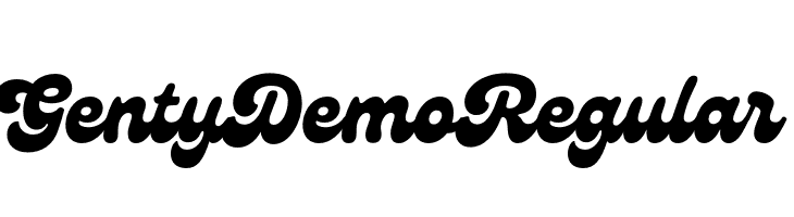 Genty Demo Regular  لخطوط تنزيل