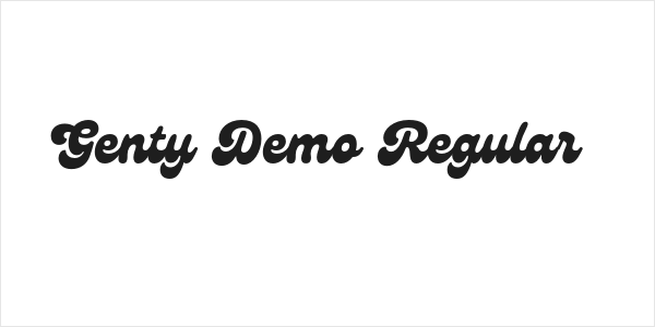 Genty Demo Regular Logo