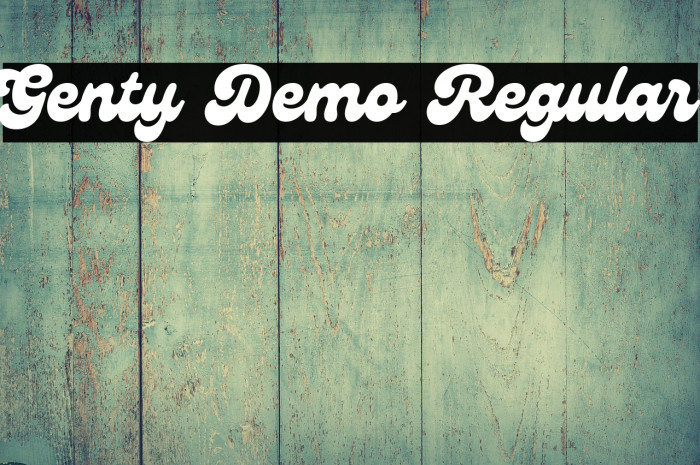 Genty Demo Regular Example 2