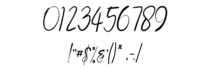 Genuine Handmade Font OTHER CHARS