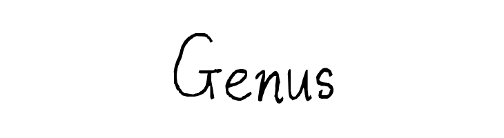 Genus  नि: शुल्क फ़ॉन्ट्स डाउनलोड