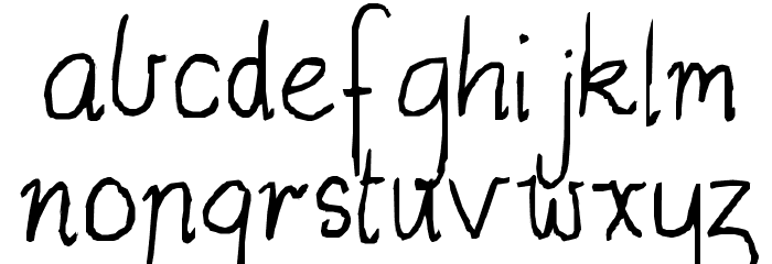 Genus Font LOWERCASE