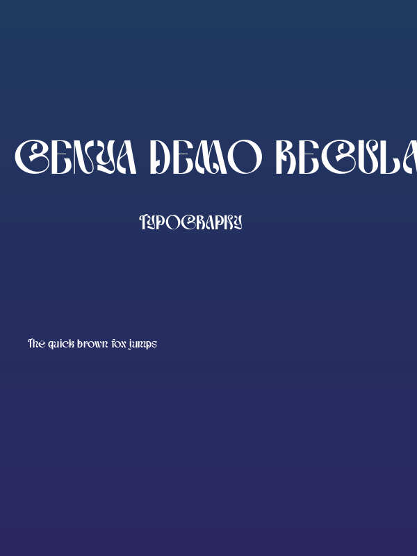 Genya DEMO Regular Poster