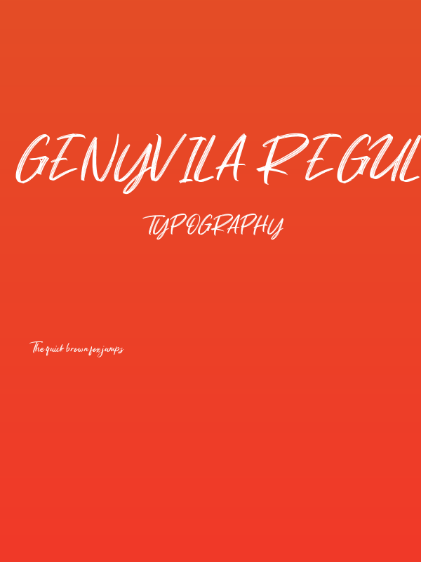 Genyvila Regular Poster