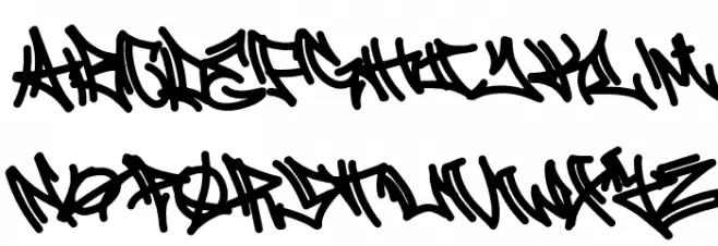 Genzi Street Graffiti Schriftart Groß