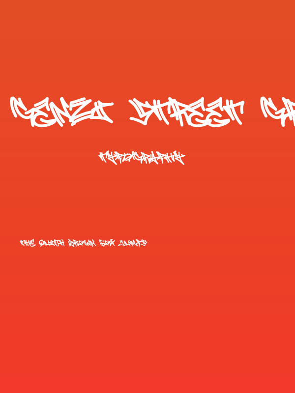 Genzi Street Graffiti Poster