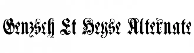 Genzsch Et Heyse Alternate  Fuentes Gratis Descargar