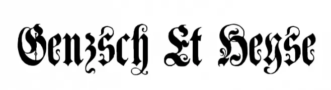 Genzsch Et Heyse  Frei Schriftart Herunterladen