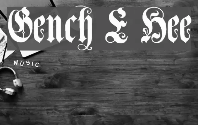 Genzsch Et Heyse フォント examples