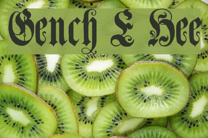 Genzsch Et Heyse Font examples