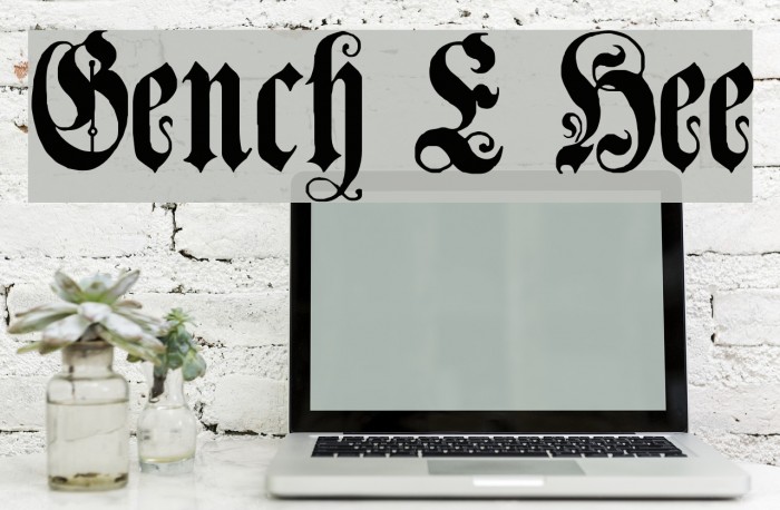 Genzsch Et Heyse Font examples