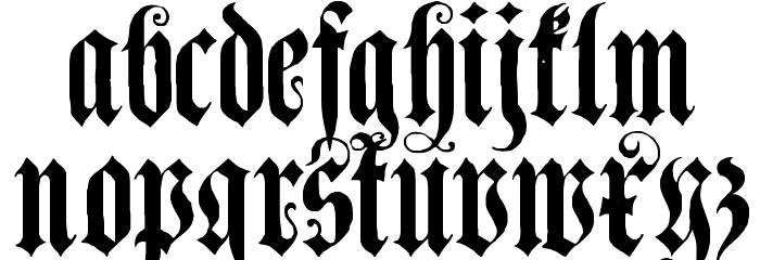 Genzsch Et Heyse Font LOWERCASE