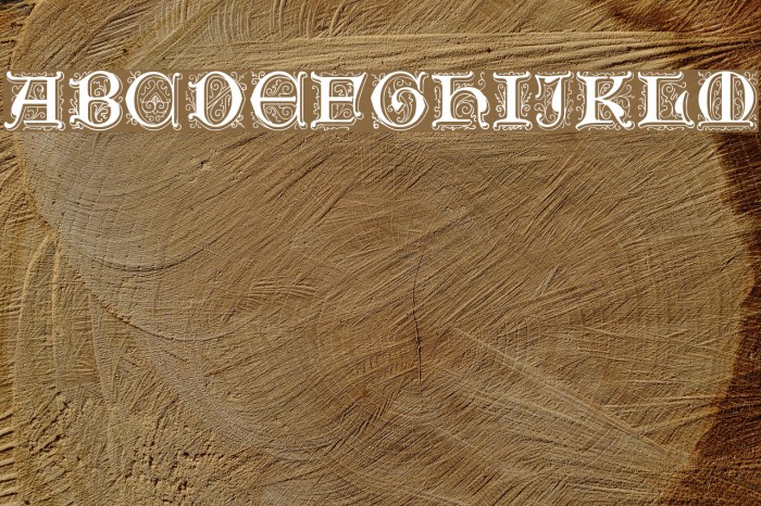 Genzsch Initials Font examples