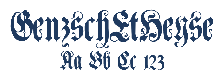 GenzschEtHeyse Font Preview