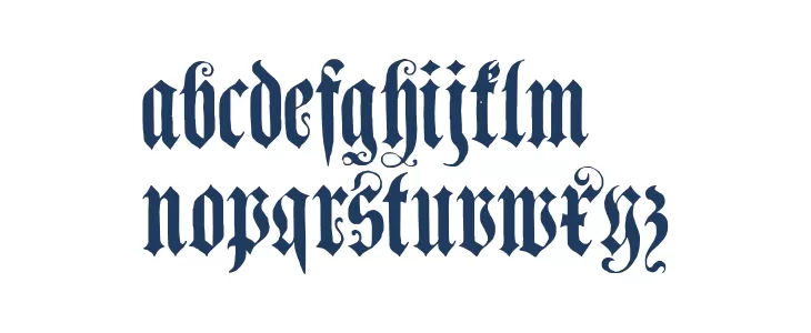 GenzschEtHeyse خط أحرف صغيرة